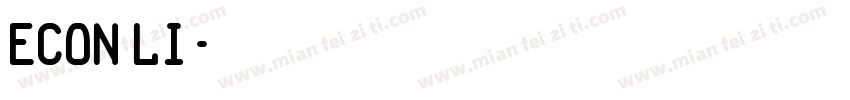 Econ li字体转换